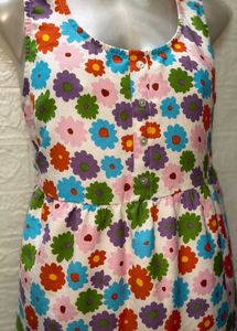 Floral Printed White Dress