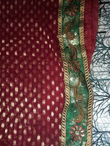 Green Embroidered Dupatta