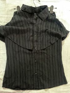 Casual Wear Top With Collar Can Be Styled As Shirt