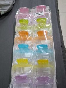 Colorful Hair Claw Clips 12 piece all colours 2