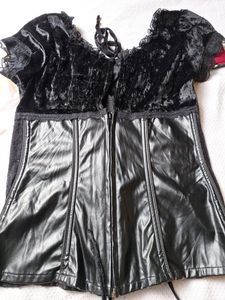 Leather Corset Top