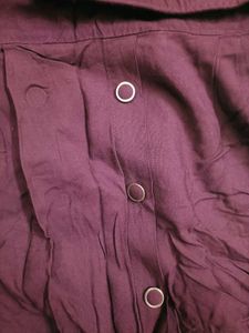 Elegant Plum Flowy Dress – Unworn