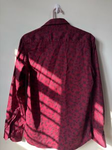 Stylish Maroon Floral Print Shirt