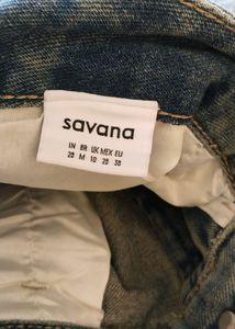 Savana Raw Hem High Waisted Denim