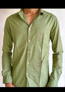 Dennis Lingo Green Shirt 38 inch S Size