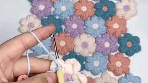 Crochet Puff Flowers