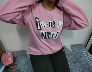 Pink 'Thank U, Next' Sweatshirt
