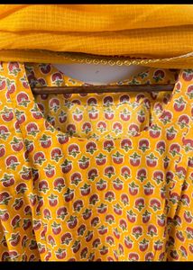 Handblock Print Kurta Set