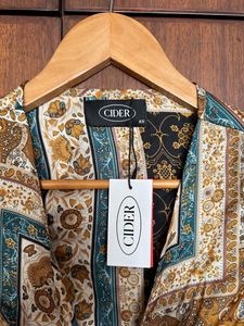 Cider Scarf Print Tie Top