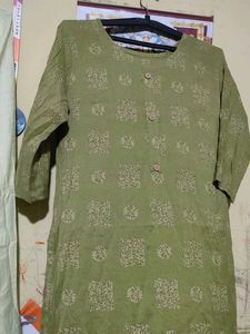 Olive Green Kurti Set