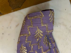 Chic Lavender Gold Embroidered Kurta Set