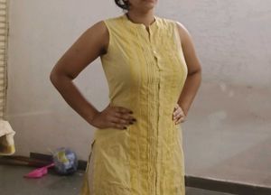 Vintage Yellow Sleeveless Kurti✨