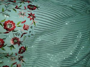 Elegant Pakistani Mint Kurti And Plazo