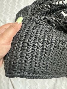 Authentic Karl Lagerfeld ANTIBES STRAW TOTE