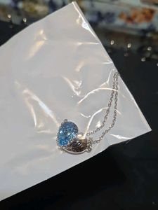 Blue Heart Swarovski Crystal Pendant