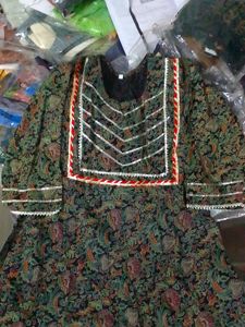 Elegant Green Printed Kurti