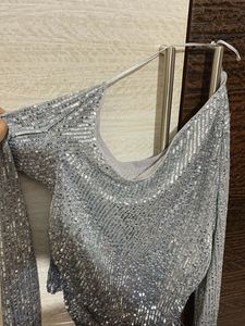 Sparkling Silver Top