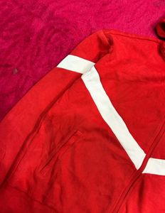 Red Zip-Up Hoodie