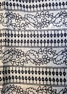 Black Pure Cotton Saree