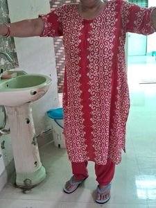 Red &amp; White Kurti