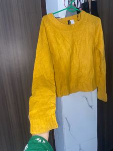 Soft Light Woolen Yellow Top