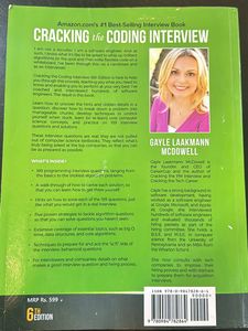 Cracking The Coding Interview Book By Gayle laakma