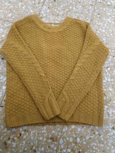 Vero Moda Mustard Yellow Knit Sweater