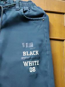Denim Jeans In Navy Blue Colour With 40 Waist Size Including Rope To Adjust Size According To You.