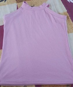 Ribbed Mock Neck Tank Top