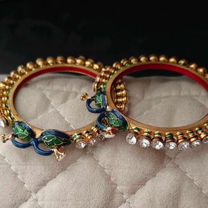 Elegant Peacock Design Bangles