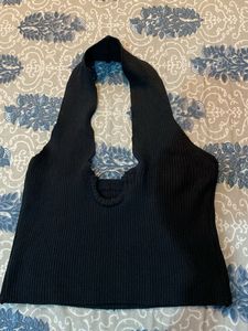 Black Halter Top
