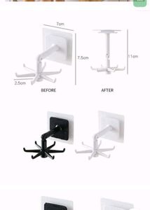 2 Pc 360° Rotable Hook For Kitchen