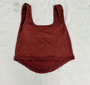 Ribbed Corset Tank Top