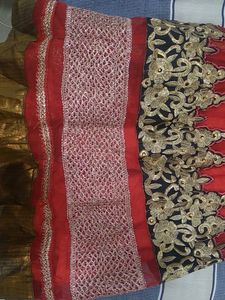 Red Colour Dress With Dupatta And Leggis