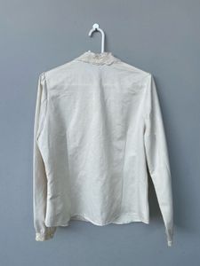 Laced Shirt Style Korean Top