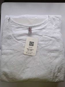 Elegant White Ethnic Gown