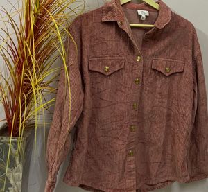 River Island Corduroy Shirt Jacket