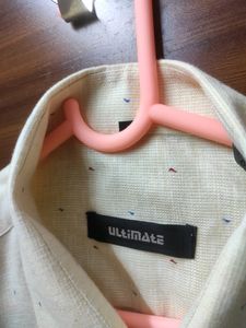 Brand New Cream Color Long Sleeve Formal Shirt