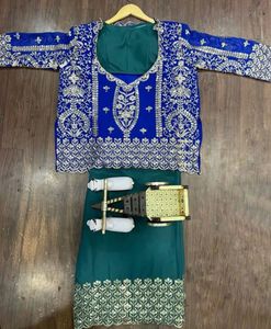 Emerald Green Embellished Outfit