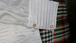 Striped V Neck Blouse