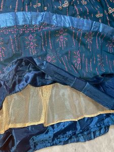 Teal Embellished Lehenga Choli Set