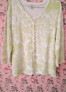 Offer offer offer  unlimited stock  White and green top