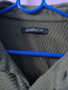Zudio winter Olive Green Shirt