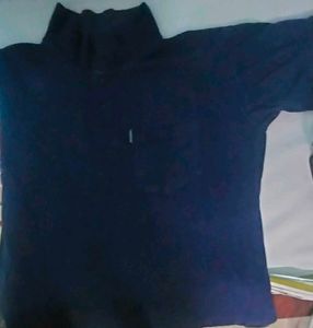 Half Hand Navy Blue T Shirt L