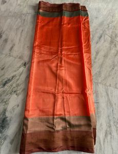 Maroon and Orange Traditional Sarees