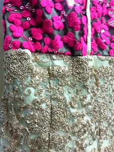 Golden Heavy Work Gown