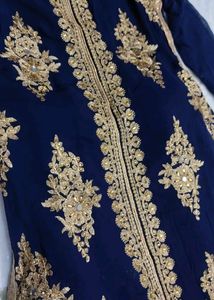 Navy Blue Sharara Suit