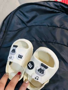 AJIO Baby Off white Crocks