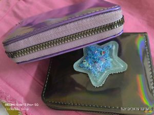 Grab Sale% Star Shimmer Wallet for Kids(1 pc multi
