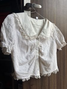 Lace Trimmed Blouse